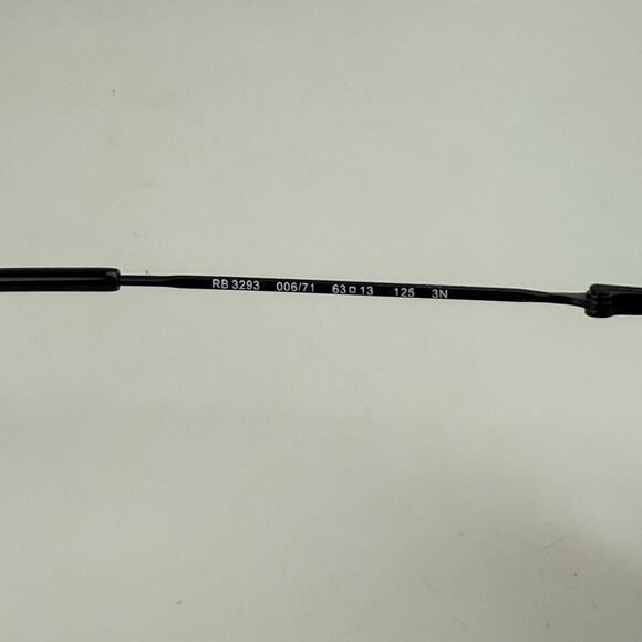 Ray-Ban Sunglasses RB 3293 006/71 Matte Black Polarized Aviator Pilot New + Case - Picture 4 of 15